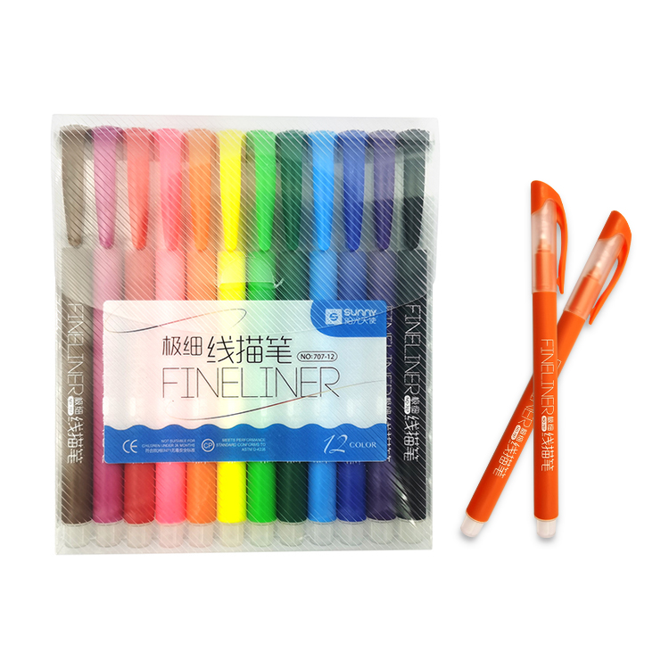 Fineliner Color Pens 0.4mm Pack Of 10 Colored Fine Liner Sketch